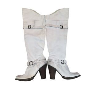 Mia Limited Edition Dirty White Knee Boots Size 9 M